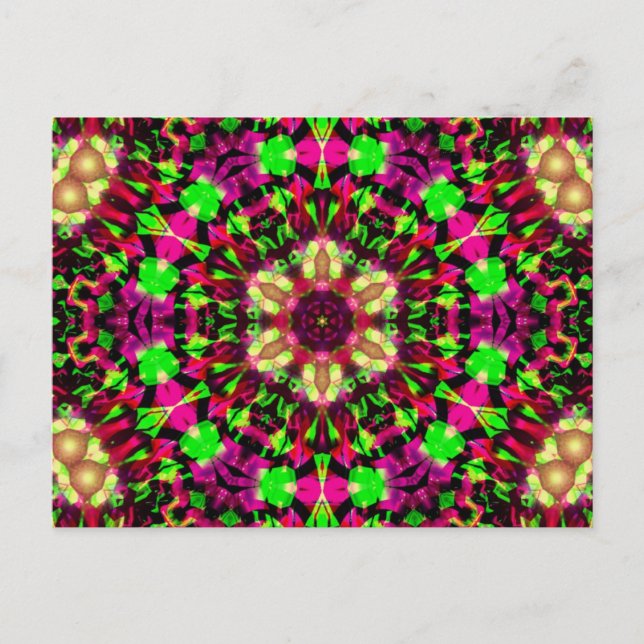 Psychedelic Mandala #13 Postcard (Front)