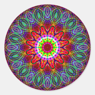Psychedelic Mandala #2 Sticker