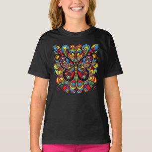 Psychedelic Mandala Butterfly T-Shirt
