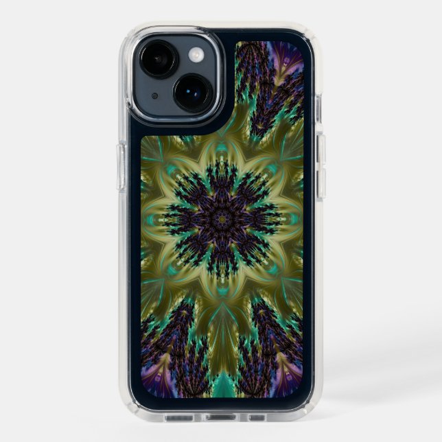 Psychedelic Mandala Retro Hippie Trippy Boho Chic Speck iPhone Case (Midnight)