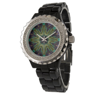 Psychedelic Mandala Retro Hippie Trippy Boho Chic Watch