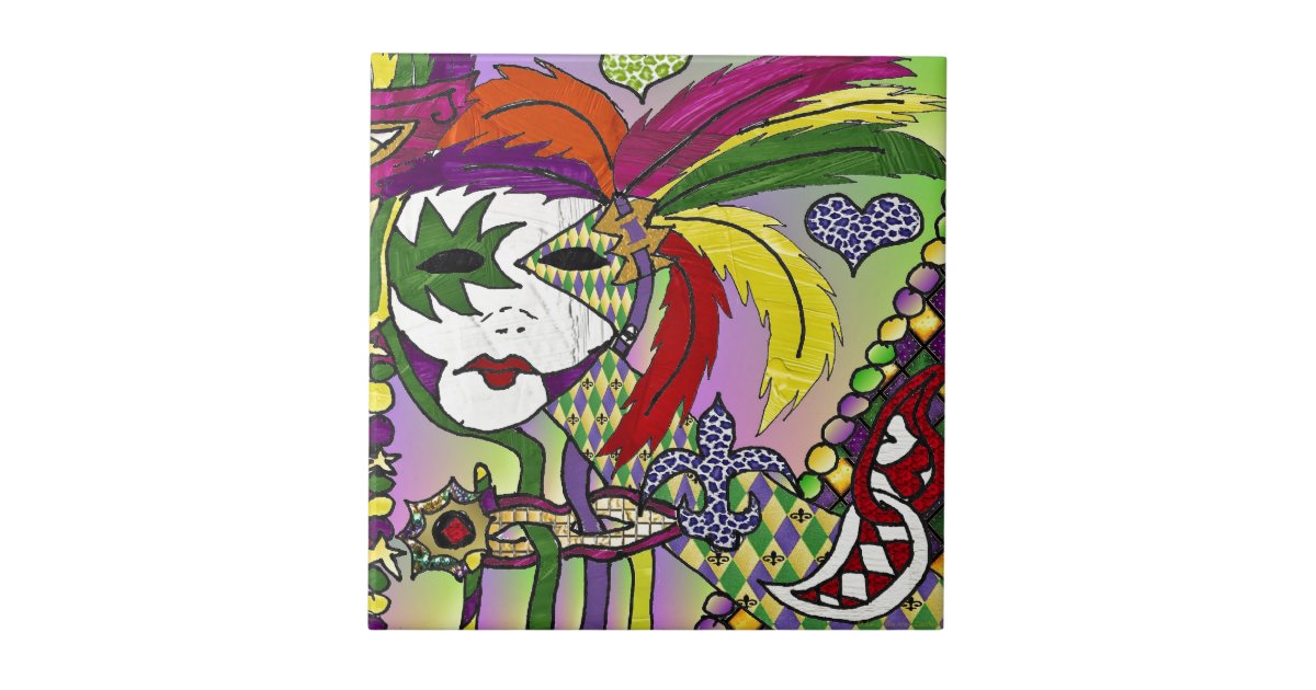 mardi gras psychedelic art