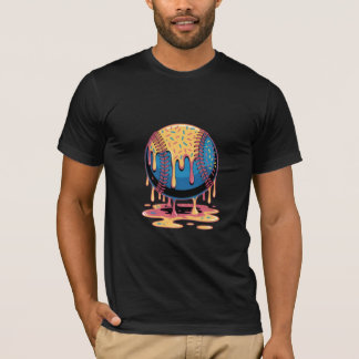 Psychedelic Melting Baseball T-Shirt