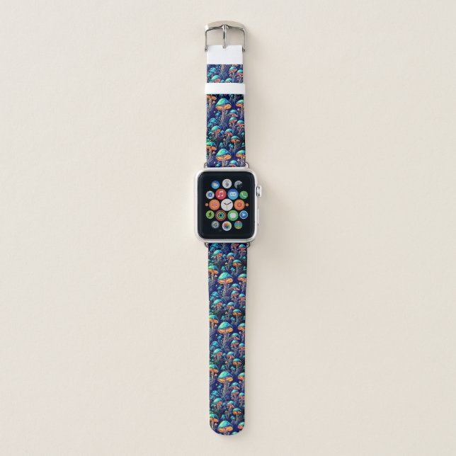 Psychedelic Melting Mushroom Watch Band (Front)