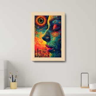Psychedelic Metropolis Framed Art