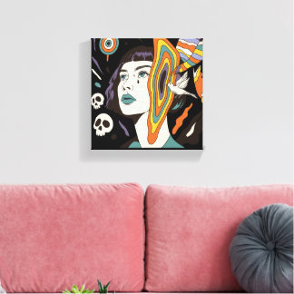 Psychedelic Mind Explosion Canvas Art