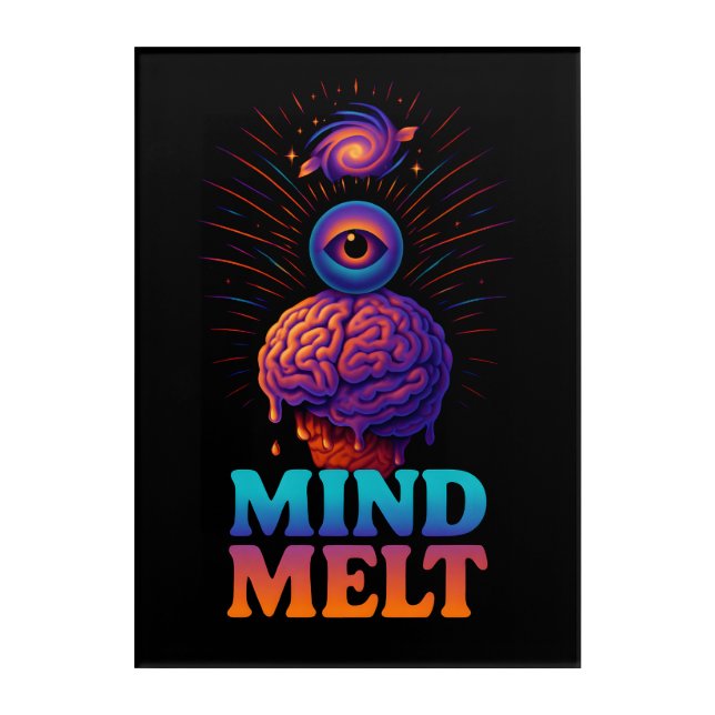 Psychedelic Mind Melt Cosmic Art (Front)