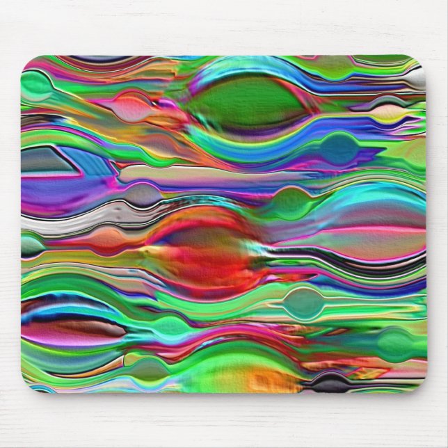 Psychedelic Mind Wave Mouse Pad (Front)