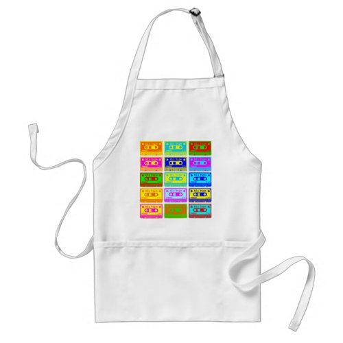 Psychedelic Mix Tape Adult Apron