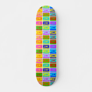 Psychedelic Mix Tape Pop Skateboard Deck