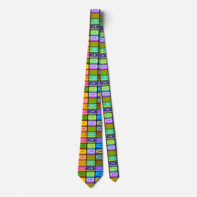 Psychedelic Mix Tapes II Neck Tie (Front)