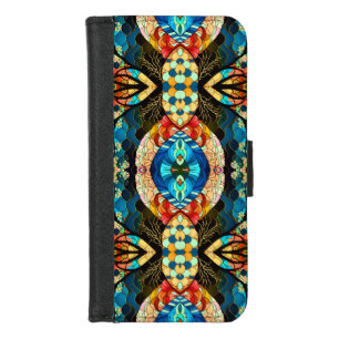 PSYCHEDELIC MODERN ELEGANT JAPANESE STYLE iPhone 8/7 WALLET CASE