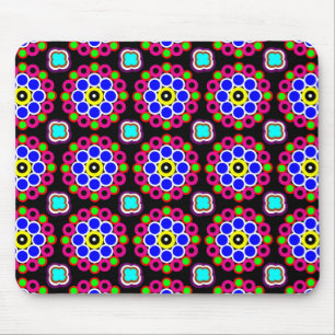 Psychedelic Modern Persian Rug Pattern Mouse Pad