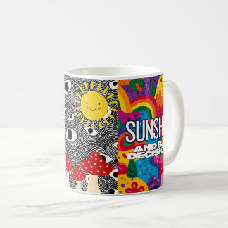 Psychedelic Mug - Colorful Trippy Coffee Cup