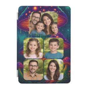 Psychedelic Mushroom Family Photo Collage iPad Mini Cover