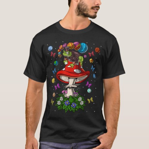 Psychedelic Mushroom Frog T_Shirt