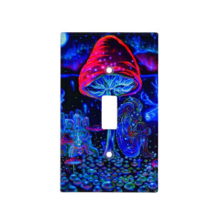 Psychedelic Mushroom Light Switch Cover