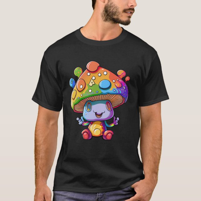 Psychedelic Mushroom Lover and Forager Pullover Ho (Front)