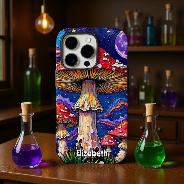  "Psychedelic Mushroom Night Case-Mate iPhone Case (Creator Uploaded)