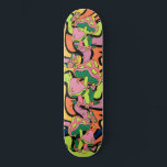 Psychedelic Mushroom Retro Pattern Skateboard<br><div class="desc">Psychedelic Mushroom Retro Pattern skateboard</div>