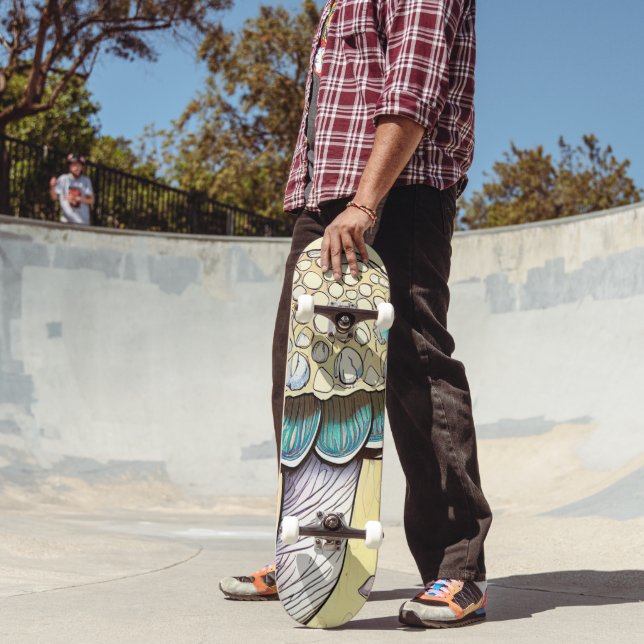 Psychedelic Mushroom Skateboard Deck (Outdoor 2)