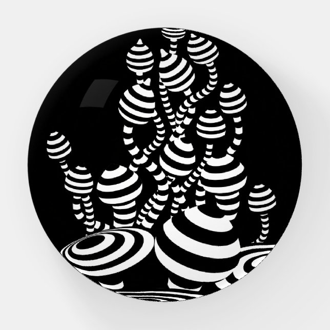 Psychedelic mushrooms glass dome paperweight (Front)