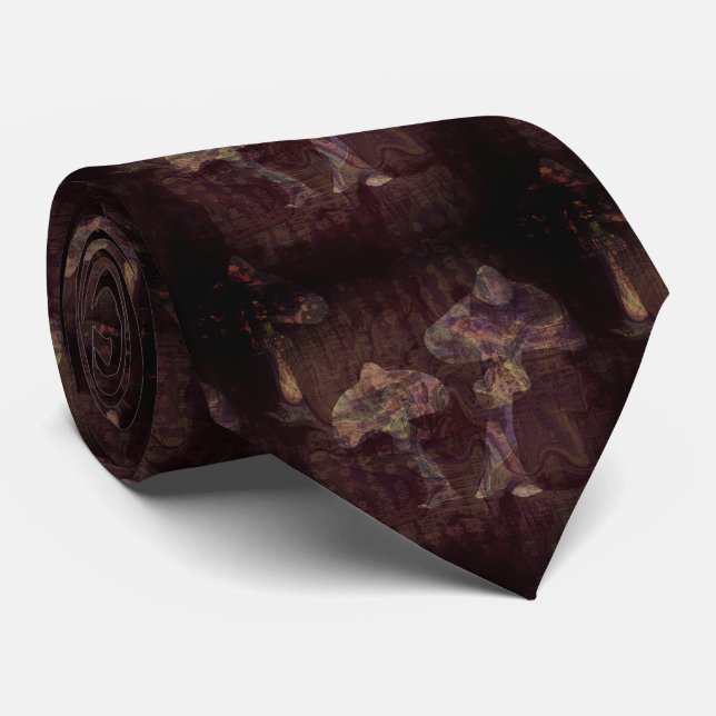 psychedelic mushrooms neck tie (Rolled)