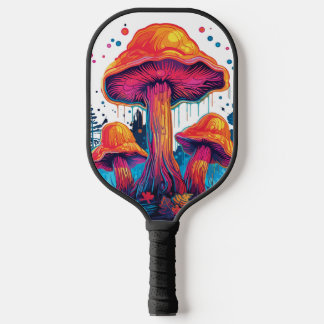 Psychedelic Mushrooms Pickleball Paddle
