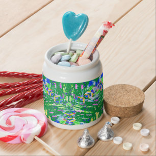 Psychedelic Neon Abstract Kaleidoscope Art  Candy Jar