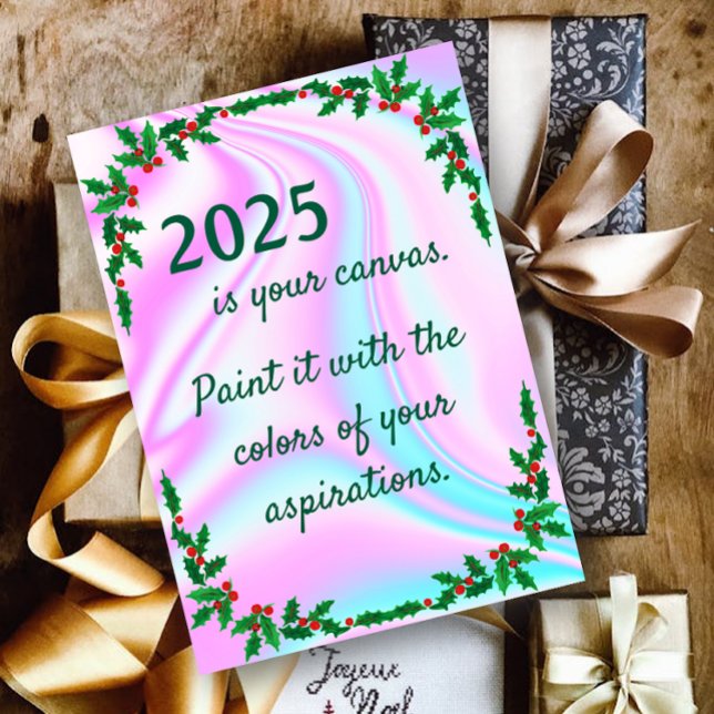 Psychedelic Neon Lights Christmas Holiday Card (Creator Uploaded)