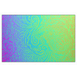 Psychedelic Neon Rainbow Paisley Fabric