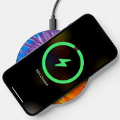 Psychedelic Neon Tie Dye Wireless Charger (Phone)