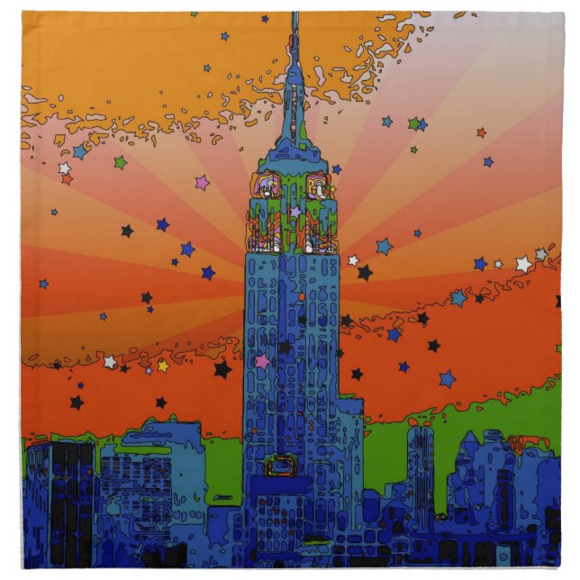 Psychedelic NYC: ESB #3 Cloth Napkin (Front)