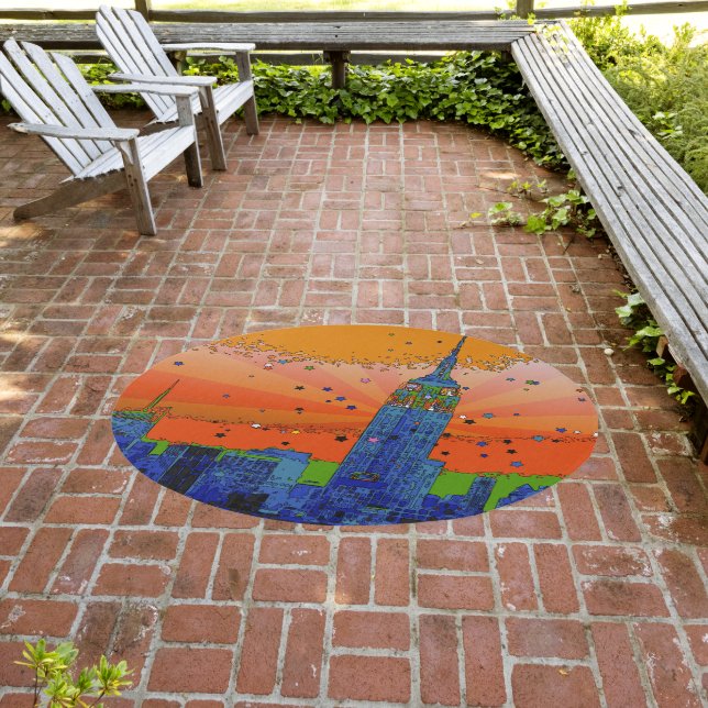 Psychedelic NYC: ESB #3 Outdoor Rug (Insitu (Outdoor 3))