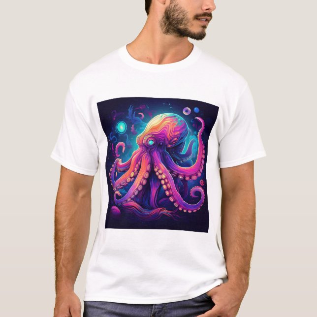 Psychedelic Octopus T-shirt (Front)