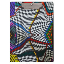 Psychedelic Optical Illusion Clipboard