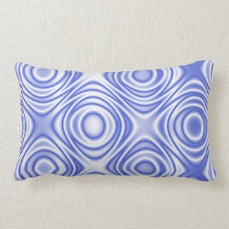 Psychedelic Optical Illusion: Omnipresent Blue Eye Throw Pillow
