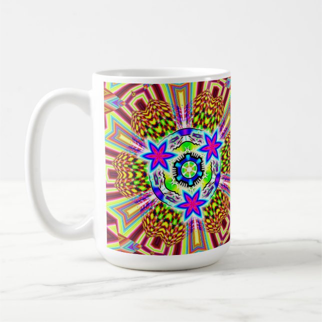 Psychedelic Pattern 3X6  Coffee Mug (Left)