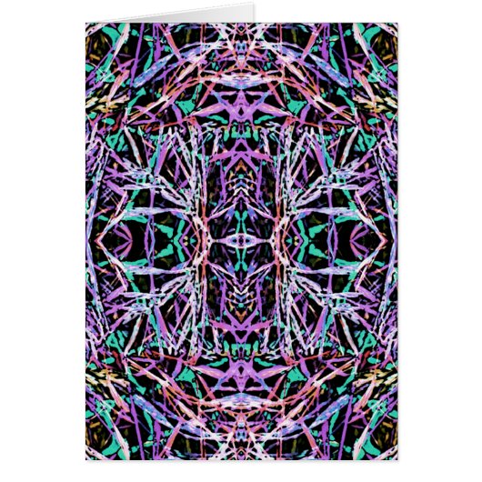 Psychedelic Pattern in Pink Cards (Front)