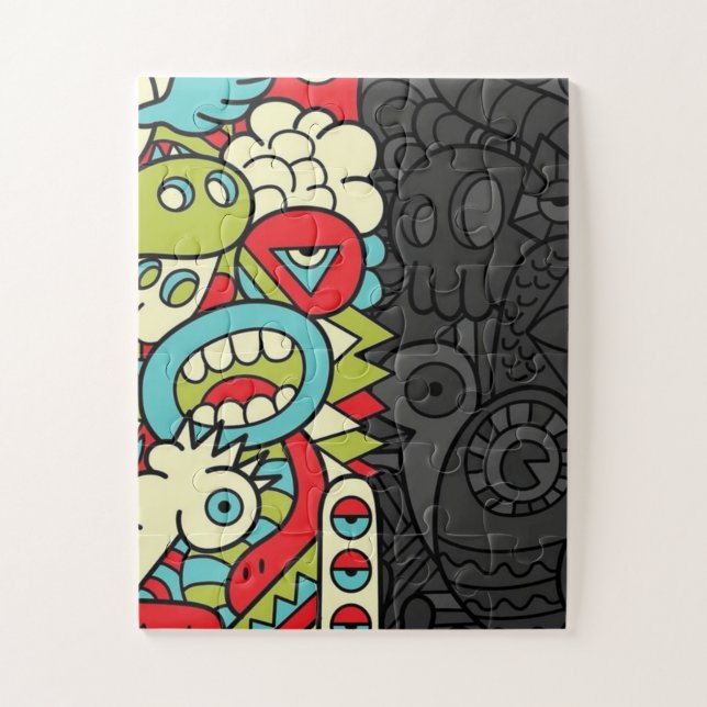 Psychedelic Patterns Jigsaw Puzzle (Vertical)