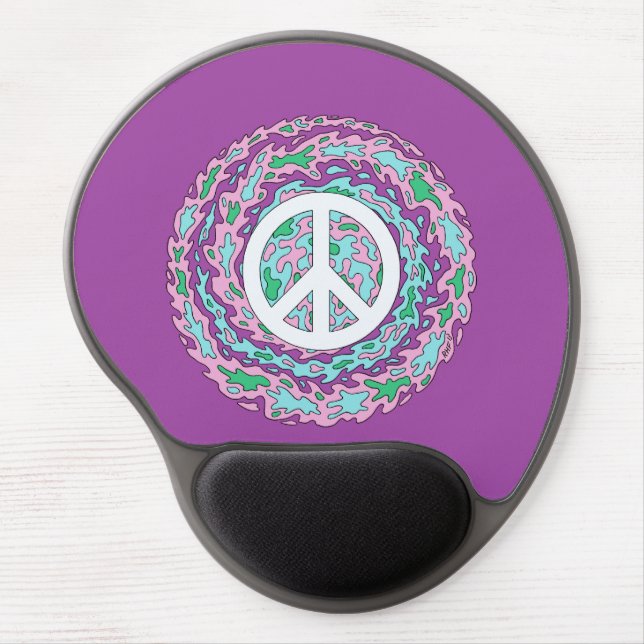 Psychedelic Peace Gel Mouse Pad (Front)