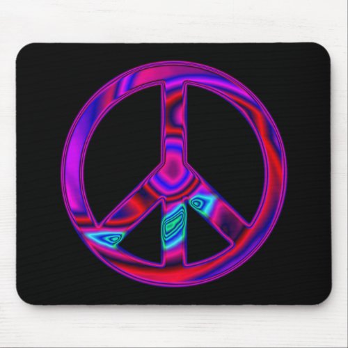 Psychedelic Peace Mouse Pad