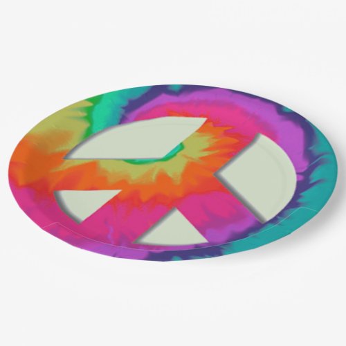 Psychedelic Peace Paper Plates