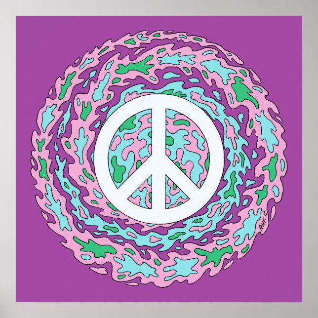 Psychedelic Peace Poster (Front)