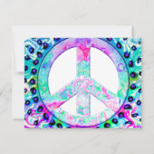 Psychedelic Peace Sign Abstract (Front)