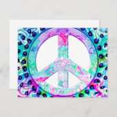 Psychedelic Peace Sign Abstract (Front/Back)