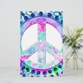 Psychedelic Peace Sign Abstract (Standing Front)