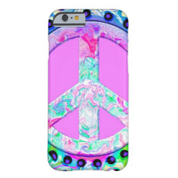 Psychedelic Peace Sign Abstract Barely There iPhone 6 Case