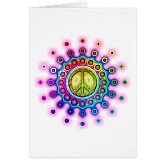 PSYCHEDELIC PEACE SIGN CARDS (Front)