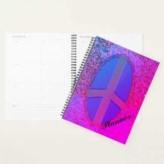 Psychedelic Peace Sign Planner
